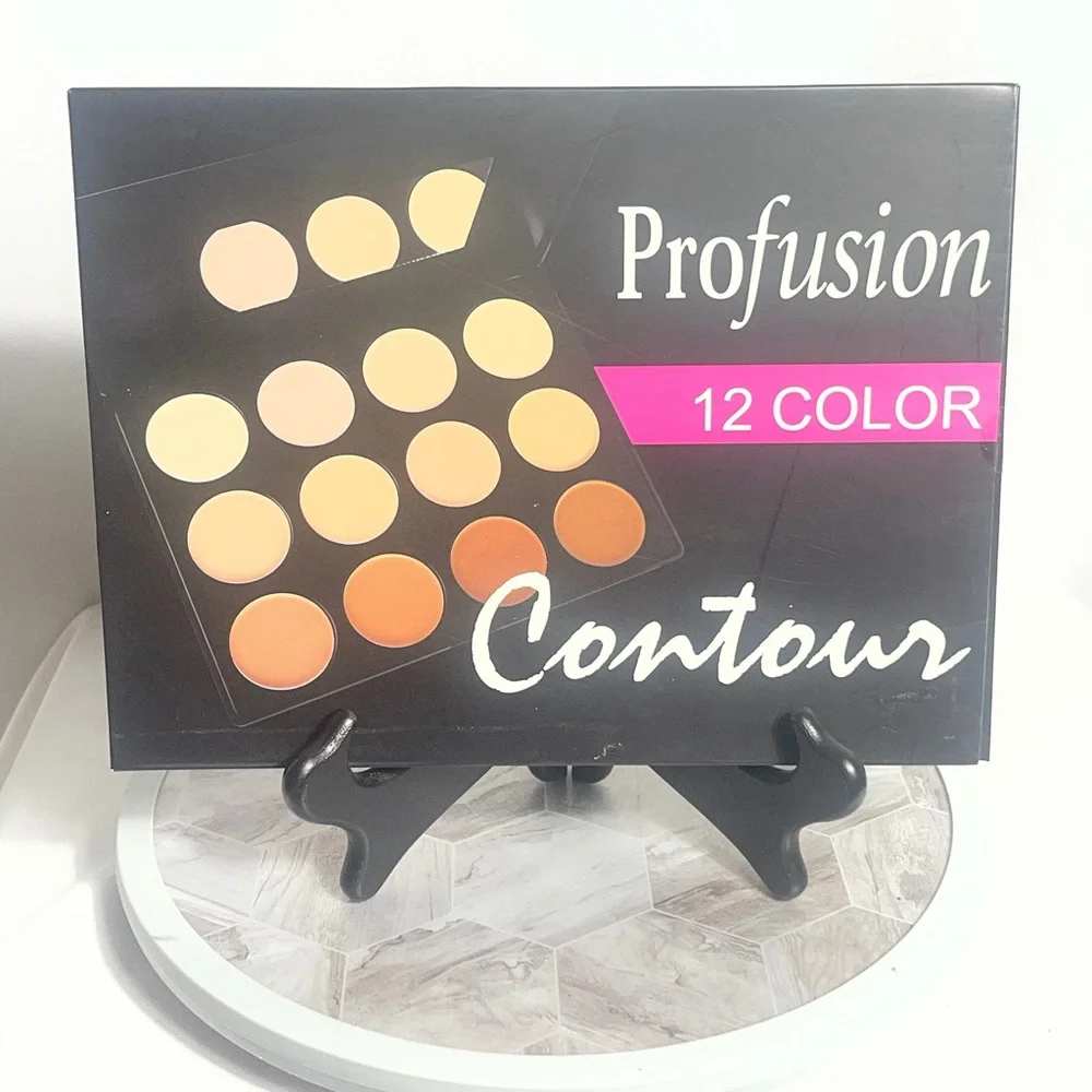 Profusion 12 Color Contour Palette 60g Cruelty Free Makeup Kit
